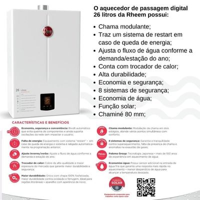 Aquecedor 26 Litros Gn Bivolt + Bomba 120w 220v Rheem