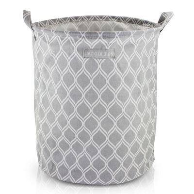 Conjunto De Cesto Para Roupa M E G Cinza - Listrada