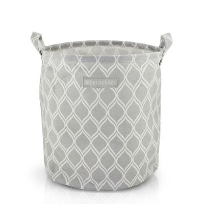 Conjunto De Cesto Para Roupa M E G Cinza - Listrada