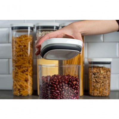 Pote Hermético Médio 1,5 L Block Com Tampa Ob300bcf Ou Otima Vedação