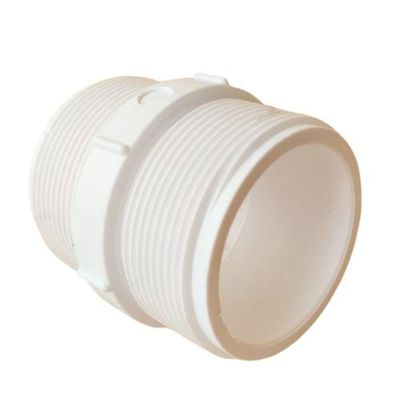 Nipel 1.1-2 Polegadas Roscavel Branco (5 Peças)