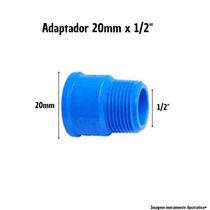Adaptador 20mm X 1-2" Irrigação Azul Amanco Kit 02 Unid