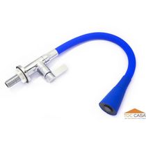 Torneira Mesa Emborrachada Azul Cônico - (ef)