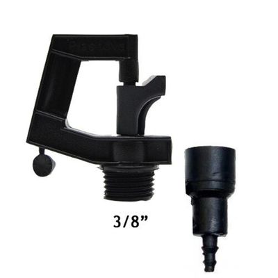 Microaspersor Micrão 3-8" Rotor Rain + Adaptador Para Micro Tubo Plasnova Irrigação Vermelho