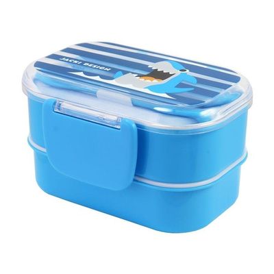 Pote P- Lanche De 2 Andares Infantil 400ml Jacki Design - Pimpolhos Azul