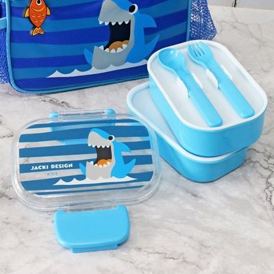 Pote P- Lanche De 2 Andares Infantil 400ml Jacki Design - Pimpolhos Azul