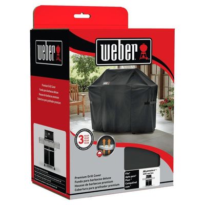 Capa Para Churrasqueira Summit S-460 Weber Preta