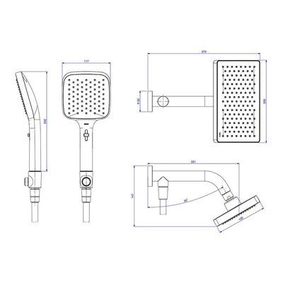 Chuveiro Deca Flex Plus 2084.c.des De Parede Com Desviador Cromado