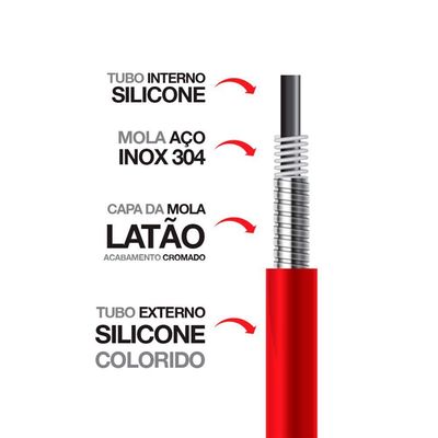 Torneira Lorenzetti Lorenflex 1177 B27 Com Bica Flexível De Bancada Preta