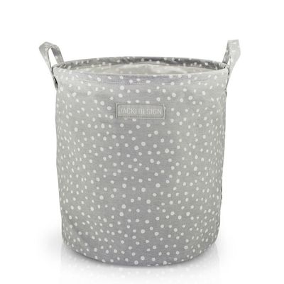 Cesto Para Roupa Suja- Brinquedos Tecido (m) - Linha Loft Cinza