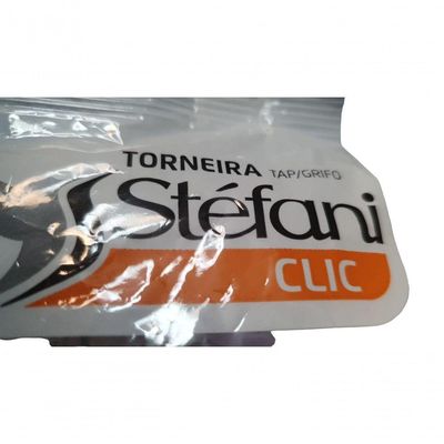 Kit 03 Un Torneira Stéfani Clic P- Bebedouro Cano Longo