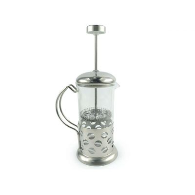 Cafeteira Francesa Com Prensa 350ml Vidro Inox Livon Coffee