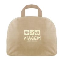 Mochila Dobrável Para Viagem Estampa Lisa Jacki Design Creme