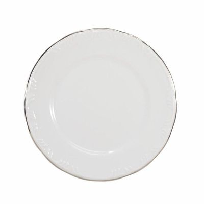 Conjunto De Pratos Rasos 06 Peças Pomerode Prata Schmidt