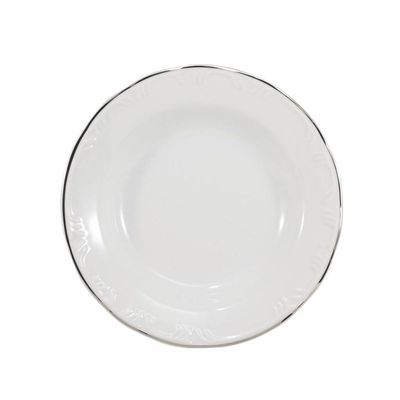 Conjunto De Pratos Fundos 06 Peças Pomerode Prata Schmidt