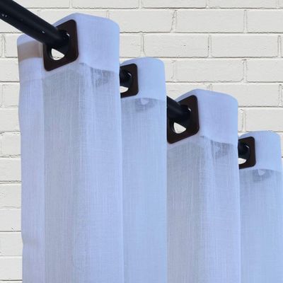 Cortina Tecido Voil Linho Flame 3,00x2,50 Branco