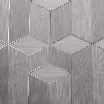 Papel De Parede White Swan Geométrico Cinza Ws101702r