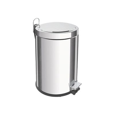 Lixeira Tramontina Brasil Com Pedal 5l Redonda Inox 94538105