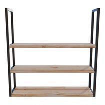 Suporte Preto Moderno 100x20cm Flutuante Multifuncional