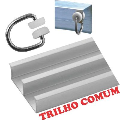 Cortina Em Jacquard Bahamas 3,00 X 2,70 Para Trilho Comum - Branca