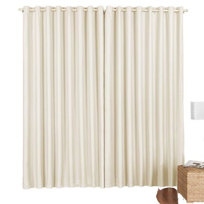 Cortina Blackout 3 Metros Tilia Varão 3,0 X 2,7 M Sala Quarto - Bege