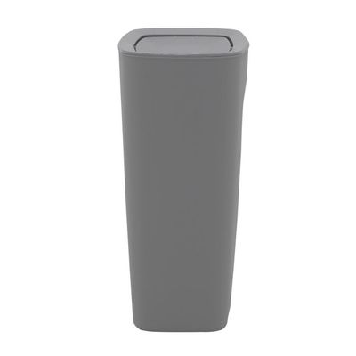 Lixeira Tramontina Compact Em Polipropileno Cinza Com Tampa Basculante 10,5 L