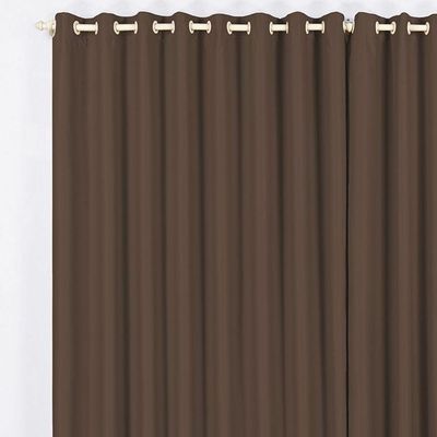 Cortina Blackout 3,00M X 2,60M Tabaco Tecido Blackout Blecaute Sala Quarto Nova