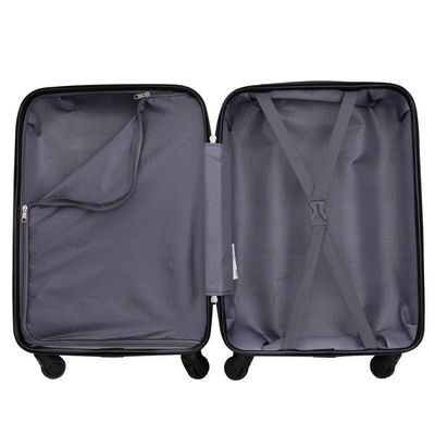 Mala De Viagem Média Abs Expansível Ika Flex Cadeado Tsa Embutido Rodas Duplas 360 Rosê M
