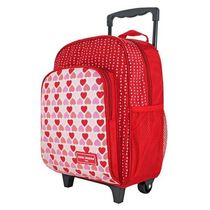 Mochila Com Rodinhas Tamanho Pequeno Sapeka Jacki Design Vermelho - Coração