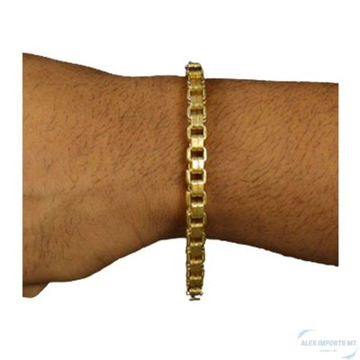 Pulseira Cubinho Elo Duplo Moeda Antiga 6 Milimetros