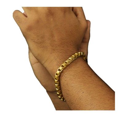 Pulseira Cubinho Elo Duplo Moeda Antiga 6 Milimetros
