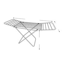 Varal Com Abas Menor Vl300 Estrutura Tubular Branco