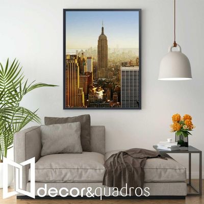 Quadro Empire State 60x90 Cm Adesivo Fotográfico
