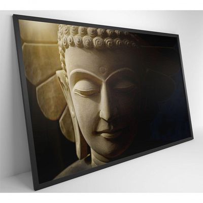 Quadro Buda Face 90x60 Cm Adesivo Fotográfico
