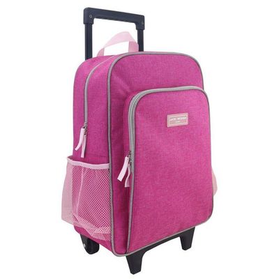 Mochila Com Rodinhas Junior Rosa