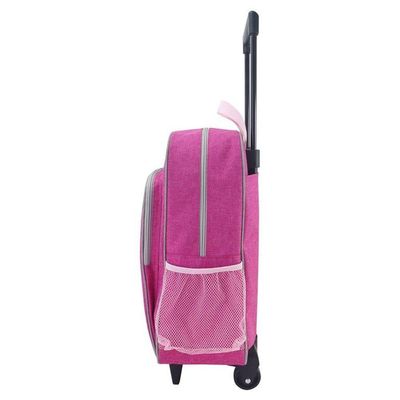 Mochila Com Rodinhas Junior Rosa