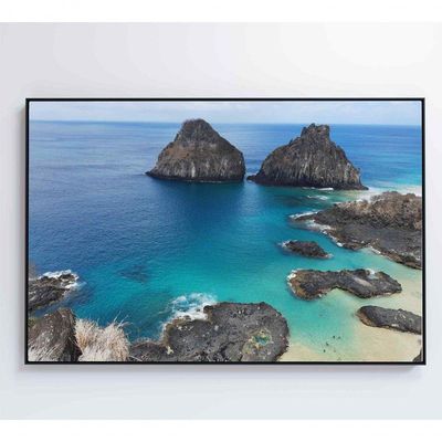 Quadro Morro Dois Irmãos 120x80 Cm Vidro Impresso