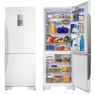 Refrigerador Panasonic Bb53 425l Inverter Frost Free Nr-bb53pv3w Branco 220v 220V