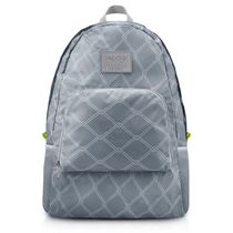 Mochila Dobrável Para Viagem Estampa Listrada Jacki Design Cinza