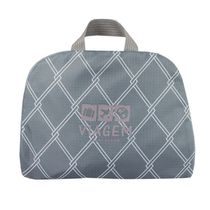 Mochila Dobrável Para Viagem Estampa Listrada Jacki Design Cinza