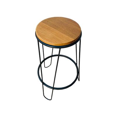 Kit 3 Banquetas Banco Guatemala Estilo Industrial Preto Preto