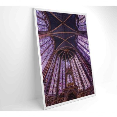 Quadro Arquitetura Igreja 80x120 Cm Adesivo Fotográfico
