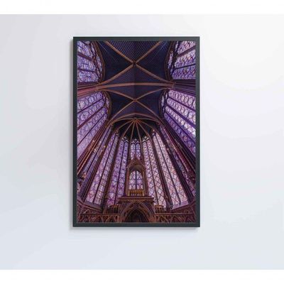 Quadro Arquitetura Igreja 80x120 Cm Adesivo Fotográfico