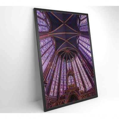 Quadro Arquitetura Igreja 80x120 Cm Adesivo Fotográfico