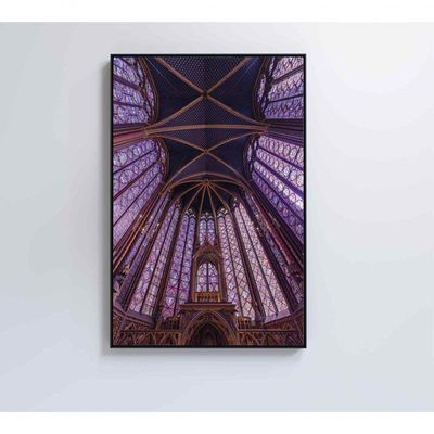 Quadro Arquitetura Igreja 80x120 Cm Adesivo Fotográfico