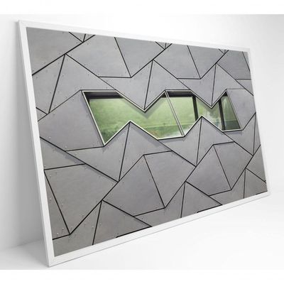 Quadro Arquitetura Formas 90x60 Cm Tecido Canvas