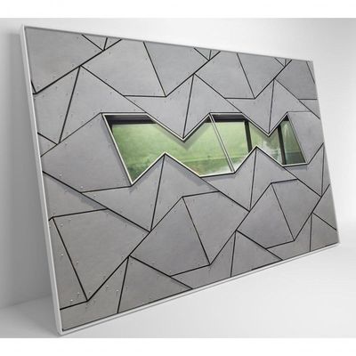 Quadro Arquitetura Formas 90x60 Cm Tecido Canvas