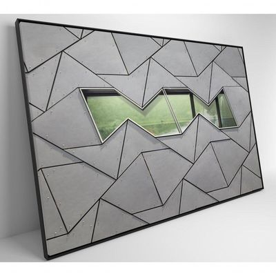 Quadro Arquitetura Formas 90x60 Cm Tecido Canvas