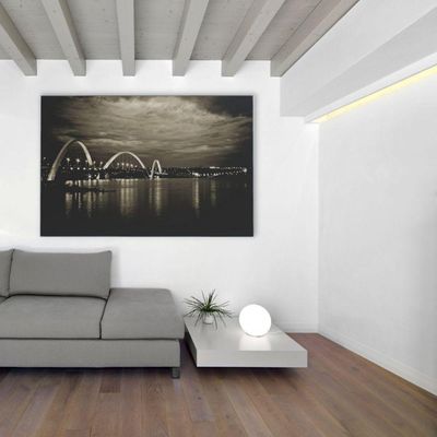 Quadro Ponte Jk Brasília 90x60 Cm Adesivo Fotográfico