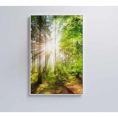 Quadro árvore Verde 1 60x90 Cm Adesivo Fotográfico